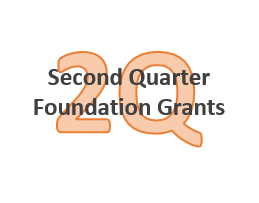 A thank you to the foundations who contributed second quarter