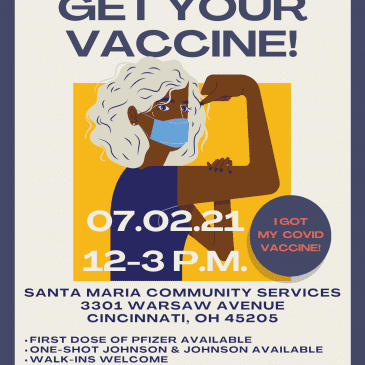 COVID-19 Vaccine Clinic – July 2, 2021, 12-3 p.m.