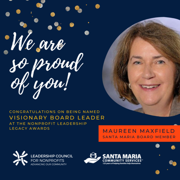 Maureen Maxfield Honored with “Visionary Board Leader” Nonprofit Leadership Legacy Award