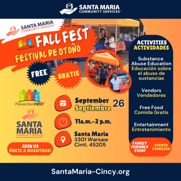 Empowering Price Hill: Santa Maria’s PreventionFIRST! Fall Fest Shines a Light on Substance Abuse Prevention