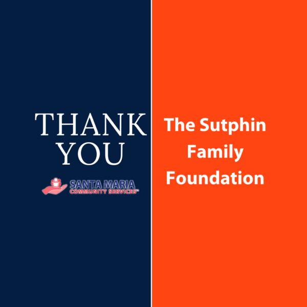 Santa Maria Provides Vital Support to Families on the Verge of Homelessness with Help from a $25,000 Grant from The Sutphin Family Foundation
